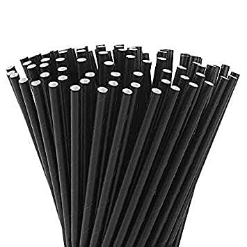 Paper Straws Regular Black [2500]