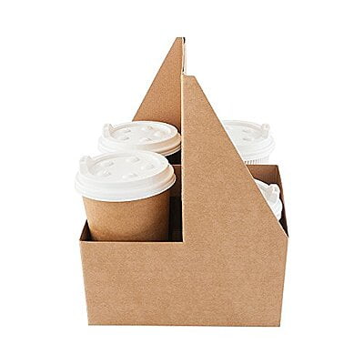4 Cup Coffee Cup Holder Cardboard [100]