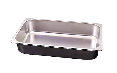 GASTRONORM STEAM PAN-S/S, 1/1 SIZE 100mm Each