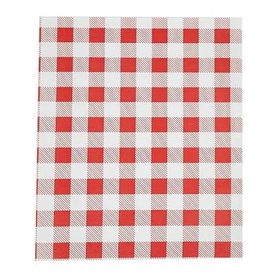 Red Gingham Greaseproof Paper 380mm