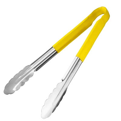 Hygiplas Colour Coded Serving Tong Yellow - 300mm