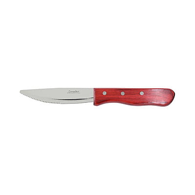 STEAK KNIFE-JUMBO, RED PAKKAWOOD HDL 120mm (200 1432)