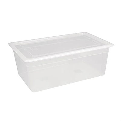Vogue Polypropylene GN Pan - 1/1 with Lid 200mm (H) (Pack 2)