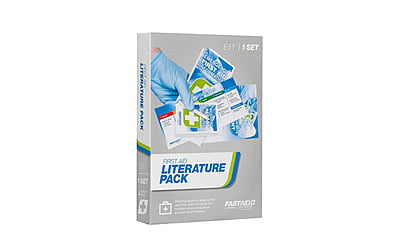 FIRST AID LITERATURE PACK, FIRST AID BOOKLET, CPR GUIDE, SNAKE AND SPIDER BITE GUIDE AND ACCIDENT REPORT NOTEBOOK SET