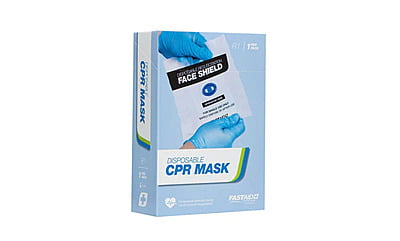 RESUSCITATION FACE SHIELD, DISPOSABLE, WITH VALVE, 1PK