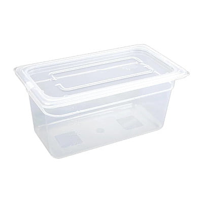 Vogue Polypropylene GN Pan - 1/3 with Lid 150mm (H) (Pack 4)