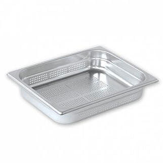 GASTRONORM STEAM PAN-S/S, 1/2 SIZE 65mm, PERFORATED Each