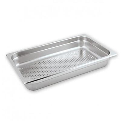 GASTRONORM STEAM PAN-S/S, 1/1 SIZE 100mm, PERFORATED Each